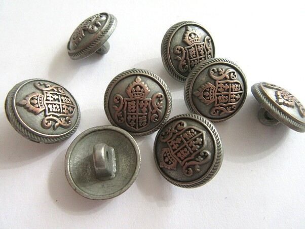 329 METAL BUTTON 15MM 329 - Image 1