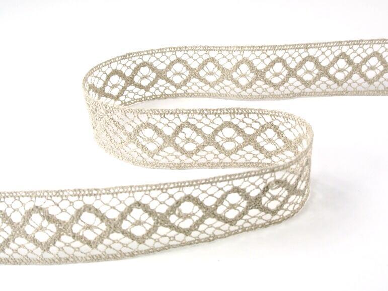 75250 2 LINEN LACE 32MM 75250 - Image 1