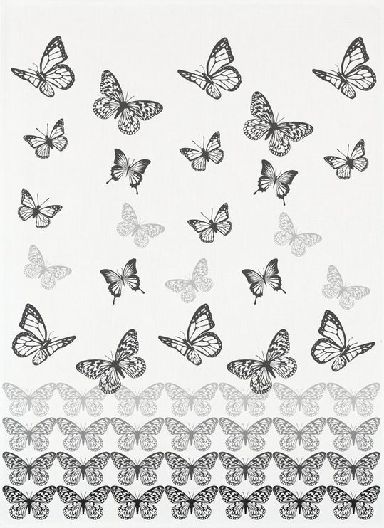 HALF LINEN TOWEL 50*70CM "BUTTERFLIES"
