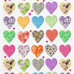 KITCHEN TOWEL DIGITAL PRINT 50*70CM HEARTS