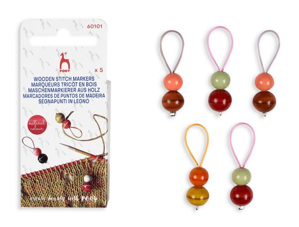 PONY WOODEN SAFETY STITCH MARKERS 60101