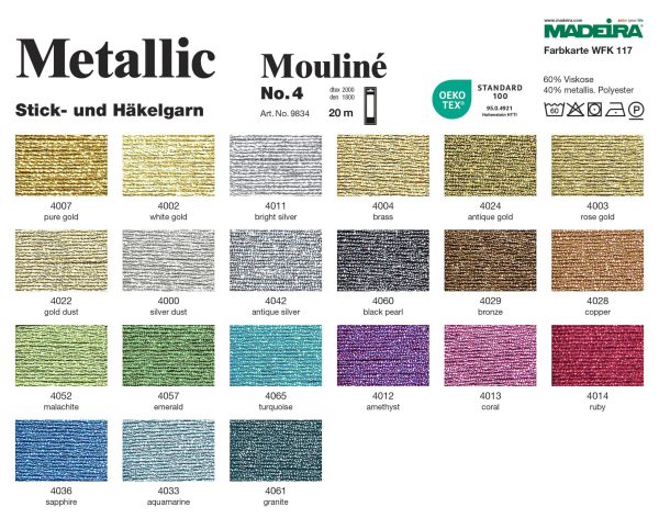 MADEIRA METALLIC MOULINE NR.4  9834