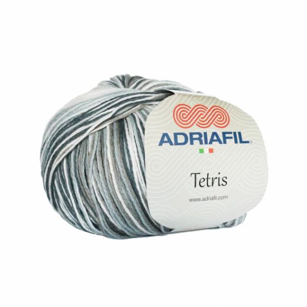 Adriafil Tetris yarn color 80 – multicolour chunky acrylic wool blend variegated skein
