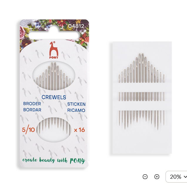 04812 PONY CREWELS NEEDLES 5/10 04812 - Image 1